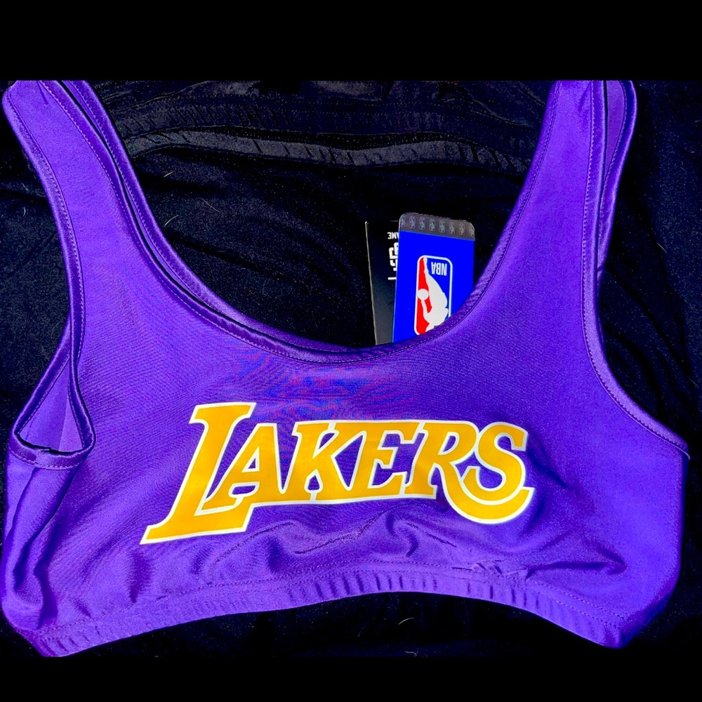 Never worn Los Angeles Lakers Sports Bra